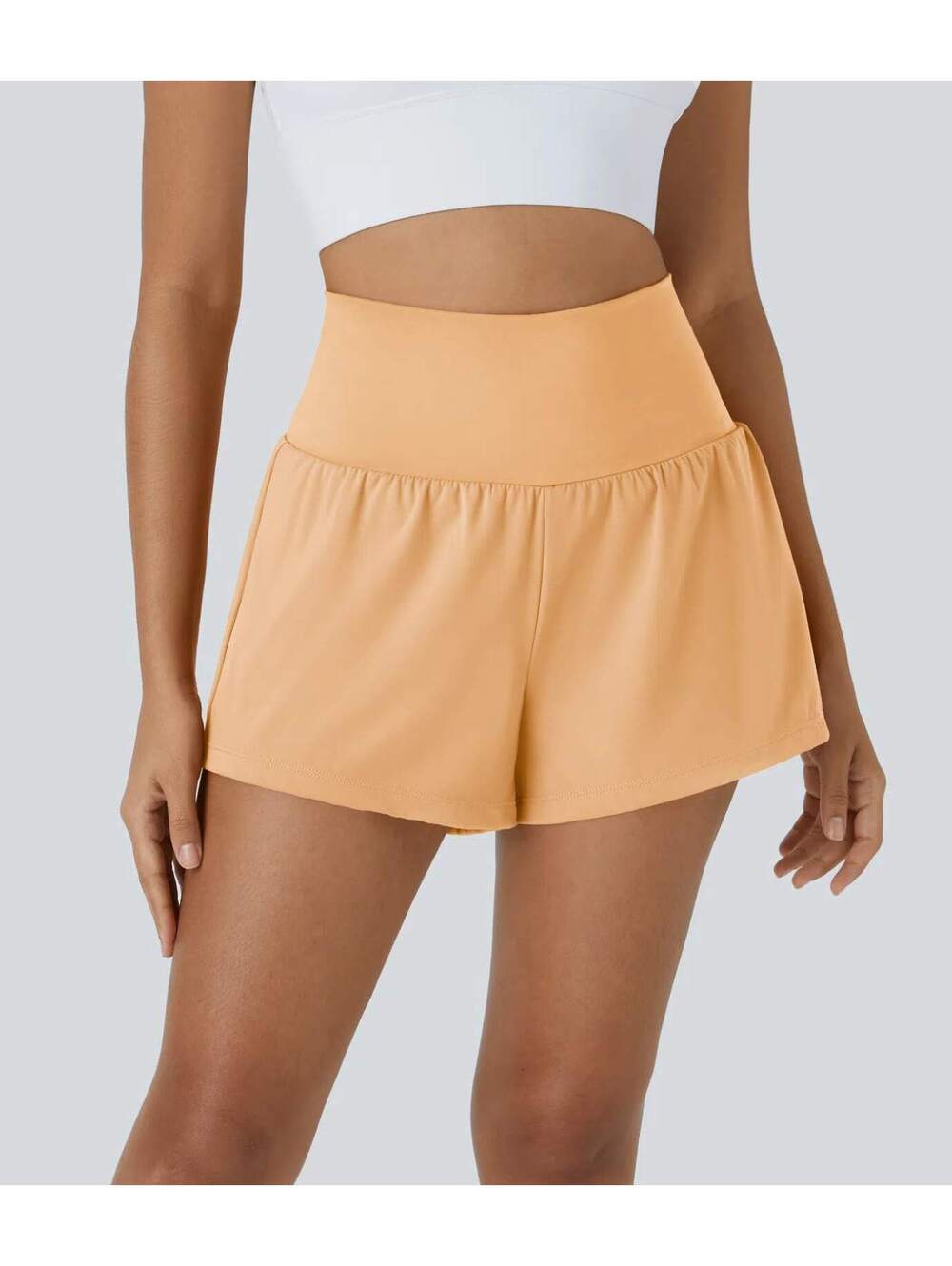 HALARA Airy Super High Waisted 2-in-1 InstantCool Shorts with Pockets- XS